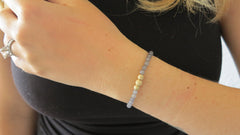 Kitty Grey Beaded Bracelet (Style 1)