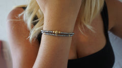 Pyrite Beaded Bracelets (Set of 2)