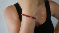 Red Jade Beaded Bracelet (Style 2)