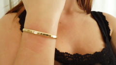 Large Gold Fill Cuff Bracelet