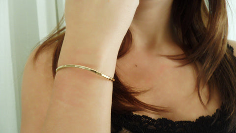 Small Gold Fill Cuff Bracelet