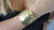 Large Gold Hammered Cuff