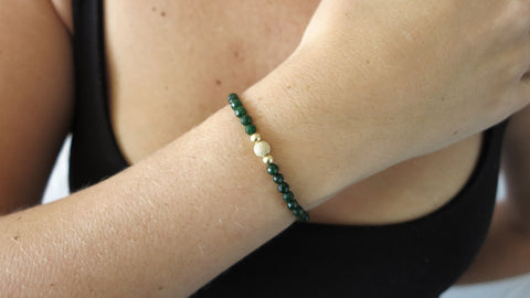 Emerald Jade Beaded Bracelet (Style 1)