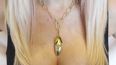 Gold Bud Pendent