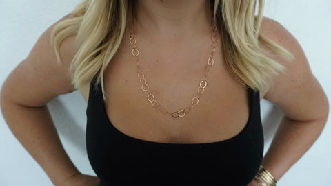 24" Rose Gold Chain Link Necklace