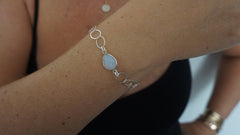 Opalite on Link Chain Bracelet
