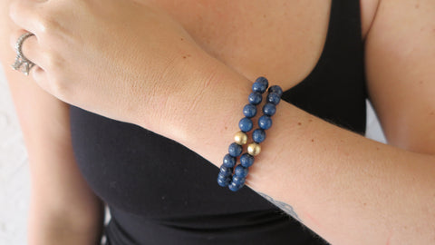 Large Blue Sapphire Bracelet