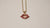 Pavé Ruby Small Lips Necklace